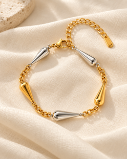 Pulseira Dueto, pulseira bicolor de gotas (pormenor 4) — Solène Lisboa
